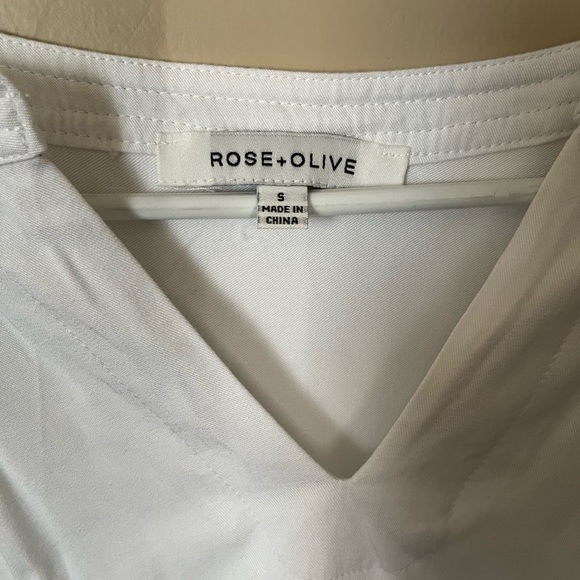 White Work Blouse - Size Small - Picture 3 of 3